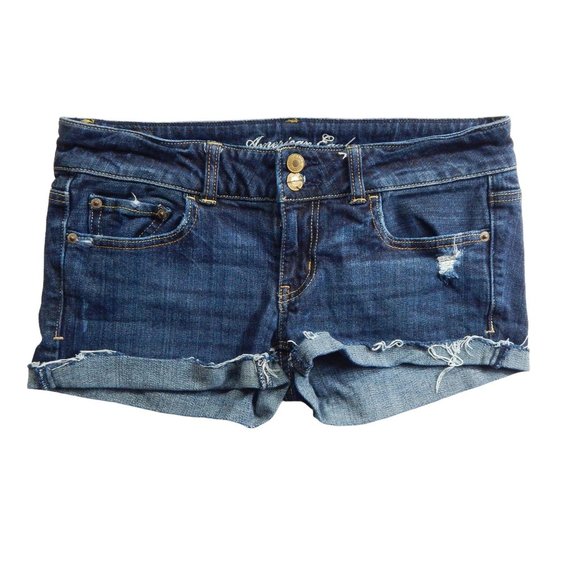 Size: 6 American Eagle Artist Women's Distressed Cut-off Denim Shorts - Picture 1 of 11